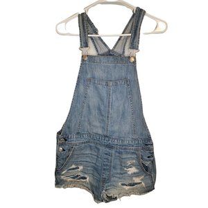 American Eagle Overall Shorts Distressed Size M